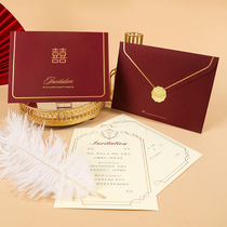 Wedding Invitation Cambodia Advanced Sensation Wedding wedding Handwritten Invitation Letter Cards of the Day Supplies Please Post Envelope Chinese