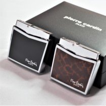 Pilkadan electronic inflatable high-grade lighter metal open flame Ultra-thin novel creative tide personality business gift