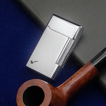 Pilkadan inflatable side pulley Oblique fire pipe lighter Metal housing Open flame grinding wheel Flint side fire gas