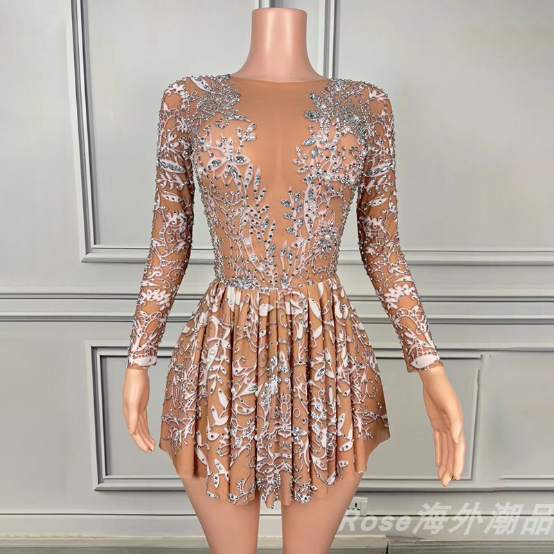 Unique Color Scheme, Flattering, Waist-Cinching Pleated Skirt, Cocktail Party Evening Dress, Photo Studio Exhibition Hall Photo Shoot Dress