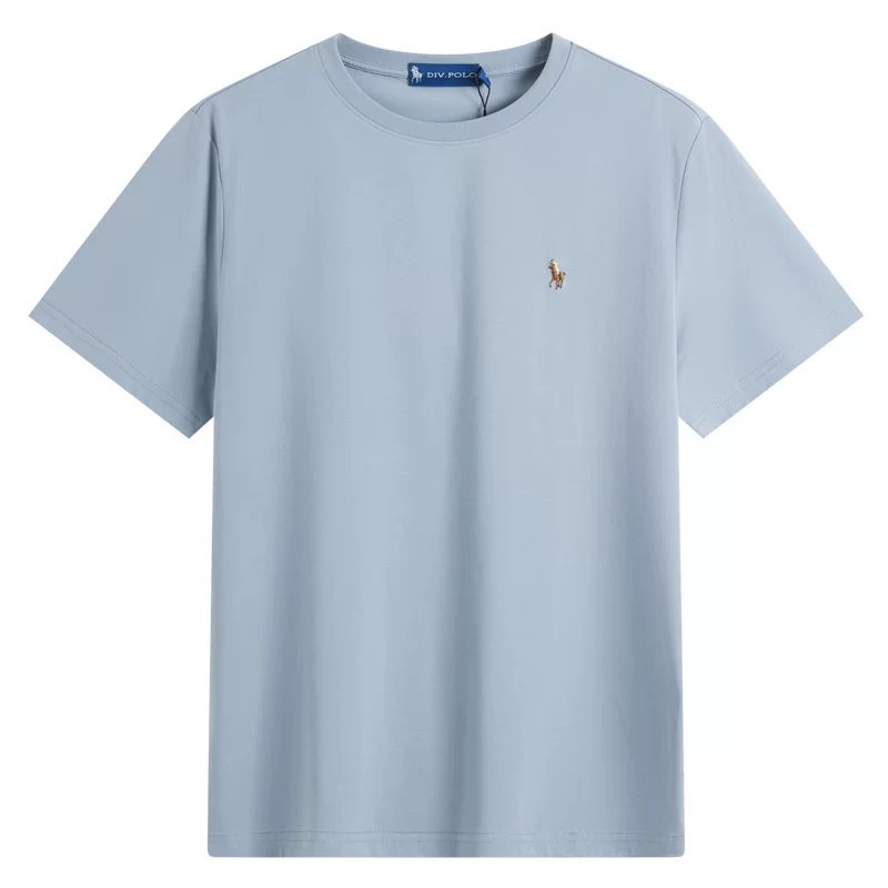 [Холодное ощущение/5A антибактериально] DIVPOLO Polo Ralph Lauren мужская футболка поло с короткими рукавами, лето 2026, новая повседневная футболка топ