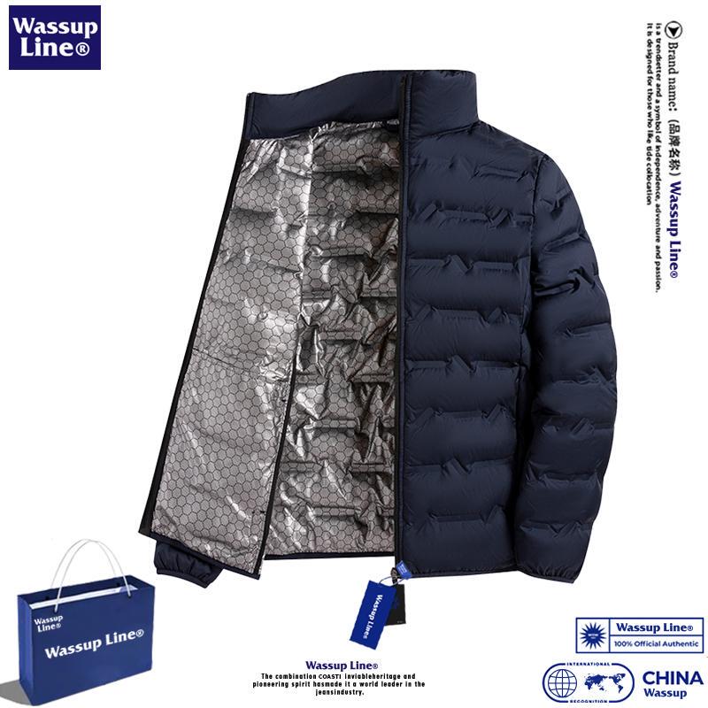 Men's down Jacket Liner for Winter, Graphene Windproof and Warm, Stand-Up Collar, Close-Fitting, Lightweight, Specially Designed for Softshell Jackets