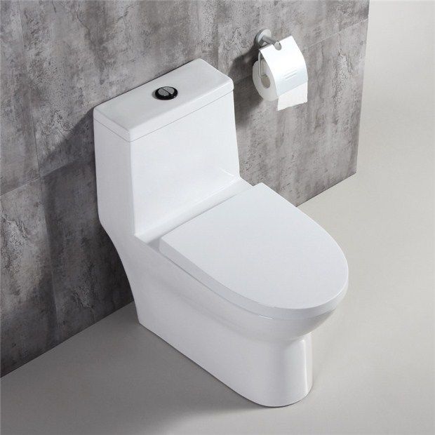 Pastoral water saving small household type home ceramic toilet engineering water pumping seat toilet ultra-swirling toilet UF cover