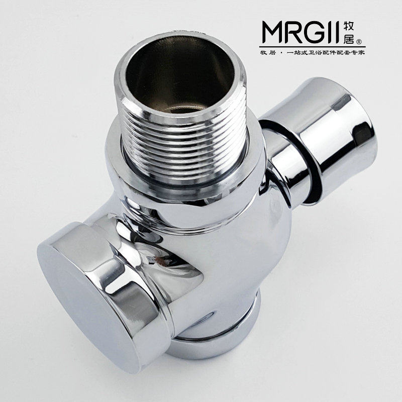 All-copper squat toilet flush valve hand-pressed stool delay flush valve suitable for Yatao YATO squat toilet accessories