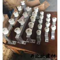 Factory building three-phase wire gantry bracket cable porcelain bottle lying wall four-line horizontal shoulder outdoor entry middle frame 4-line whole