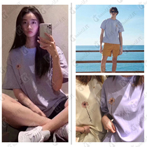 Jacquemus 20SS Spring and Summer New Embroidery Daisies Print Logo Short Sleeved T-shirts for men and women