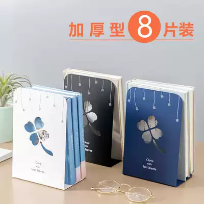2 pieces of book stand simple student clip book cover telescopic book on simple table storage bookshelf iron block board