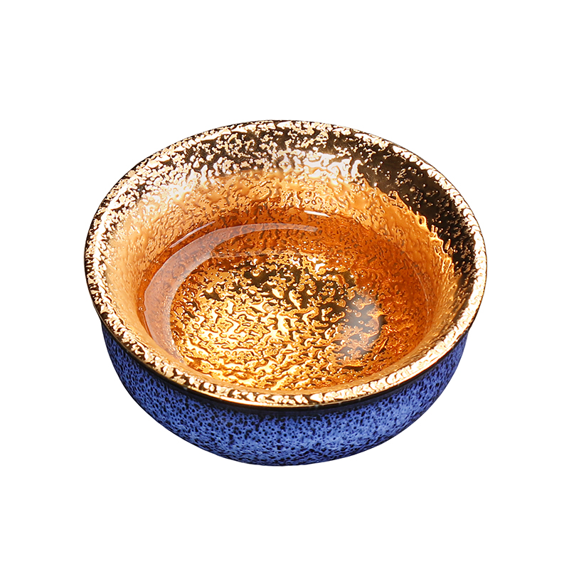 Artisan fairy Lai Xinkui masters cup gold cup single temmoku ceramic droplets built famous large master CPU