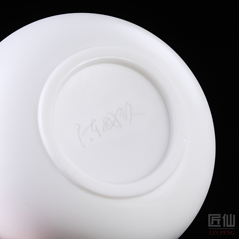 The Master artisan fairy guo - qin Chen dehua white porcelain teacup konoha lamp that Master cup for cup ceramic checking sample tea cup