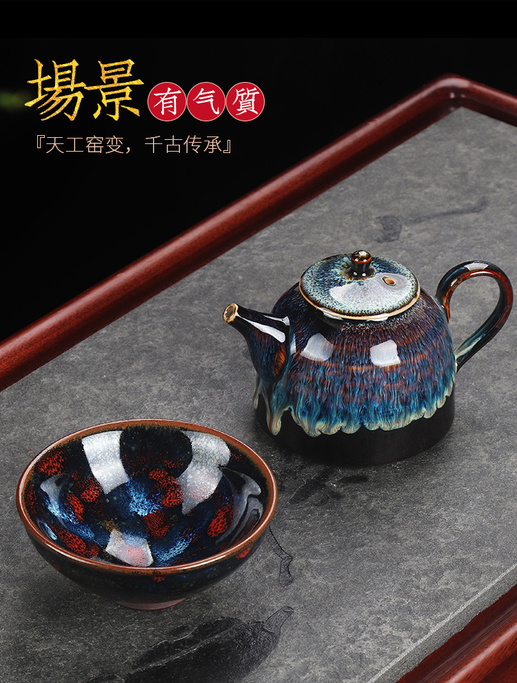 Artisan fairy jianyang built lamp cup run of mine ore masters cup a cup of pure checking ceramic household large sample tea cup tea light