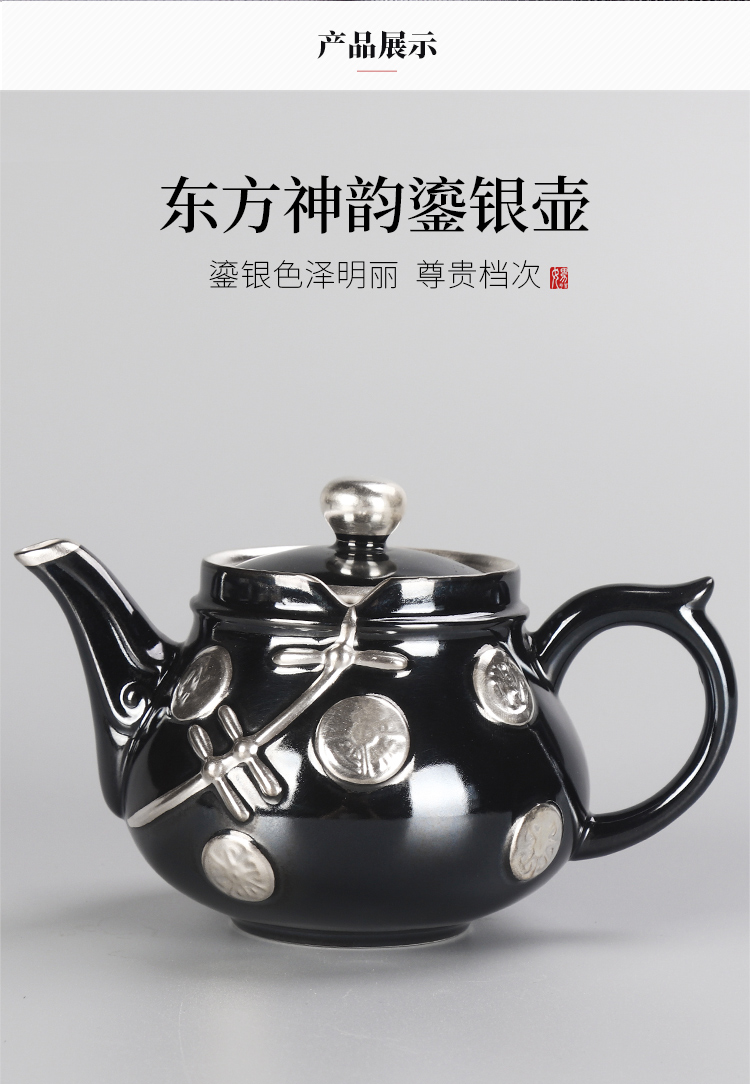 Artisan fairy coppering. As silver tea set with checking ceramic home sitting room ground tea, kungfu tea cups