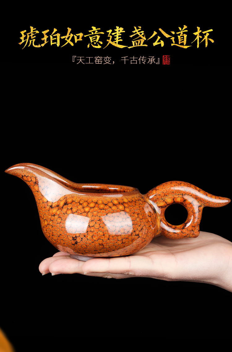 Artisan fair fairy built red glaze, glass up with tubas workpoint kung fu tea tea tea ware household ceramics