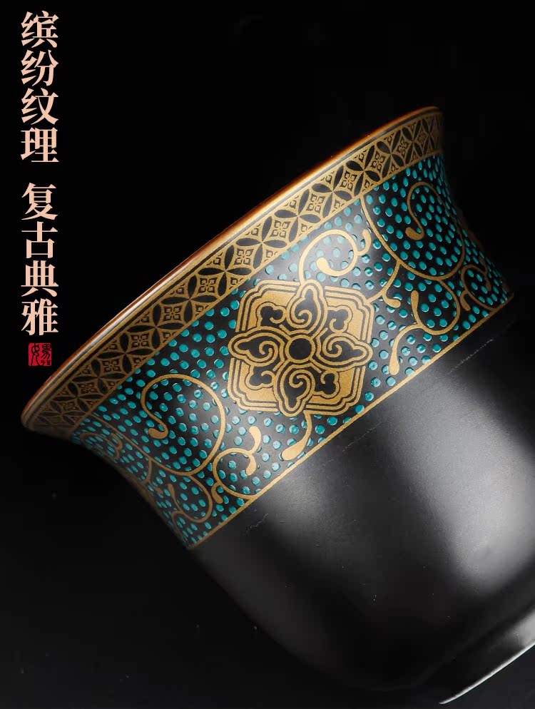 Artisan fairy portable travel kung fu tea set ceramic a pot of four bags is suing travel car crack cup