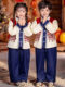 Ethnic Minority Style Clothing, Autumn and Winter Thickened Version, Children's Yunnan Dali Bai Ethnic Costume for Boys and Girls, Traditional Costume for New Year's Performance