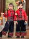 Dai Ethnic Clothing Autumn and Winter Style with Thick Fleece, Ethnic Minority Style Suit for Children, Boys and Girls, Kindergarten New Year's Performance Costume