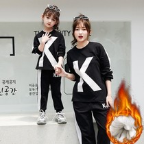  Childrens clothing boys autumn and winter suit 2019 new foreign style jacket Li Xian Korean business words the same KK team tide clothes