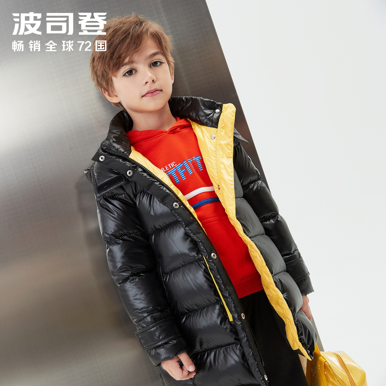 Trẻ em Bosden trẻ em Boys and Girls 2019 dài vừa thời trang ấm giản dị xuống T90141511DS áo khoác.