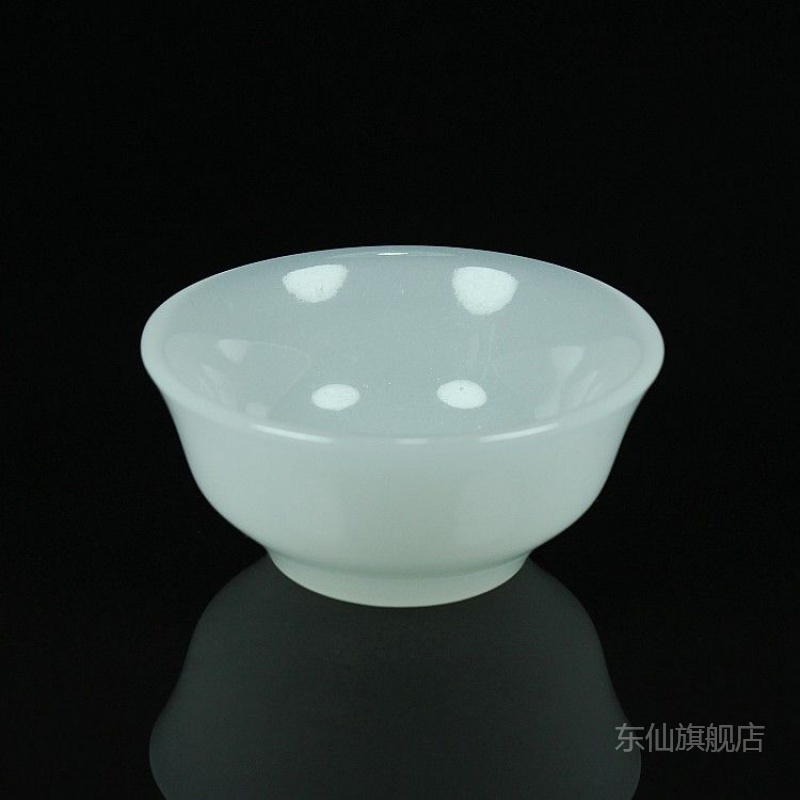 Coagulate fat white jade cup kung fu bowl thicken masters cup craft ceramics tea cup bowl