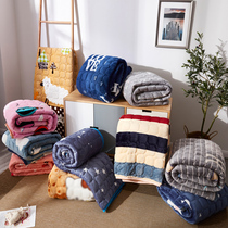 Flannel bed mat household 2 0 M 1 8m1 5 winter warm cushion student dormitory 1 0 m single bed