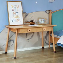 Children study table economy eco-friendly home solid wood desk boy girl writing desk