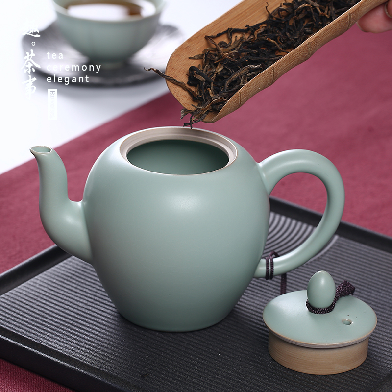 Your up on ceramic teapot single pot small teapot ice to crack Your porcelain Chinese beauties pot of kung fu tea set home