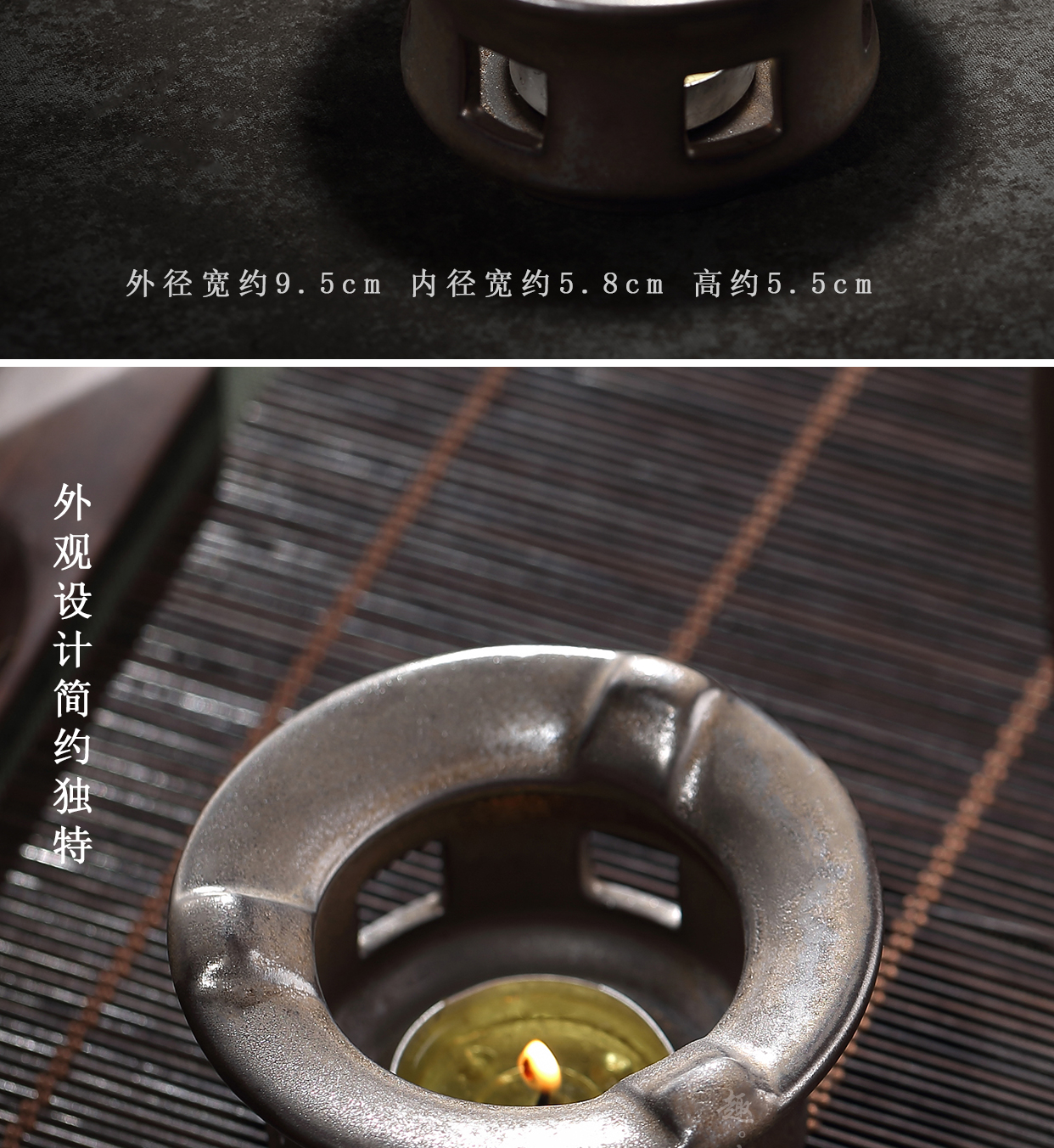 Babson d Japanese oxidation of glaze dry stage coarse pottery teapot based'm boil tea stove temperature small tea ceramic alcohol stove