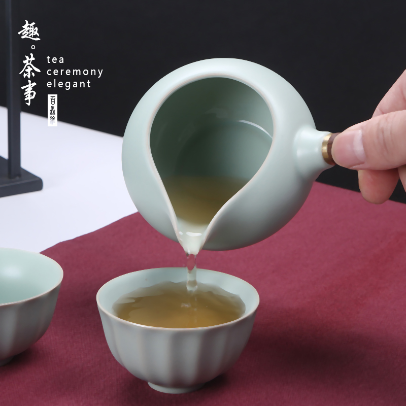 Start your up side to tea ware ceramic fair keller Japanese large points high - capacity long handle and a cup of tea accessories list