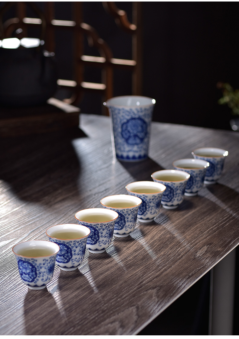 Jingdezhen tea accessories zero with ceramic filter) of blue and white porcelain tea every other kung fu tea filters of household