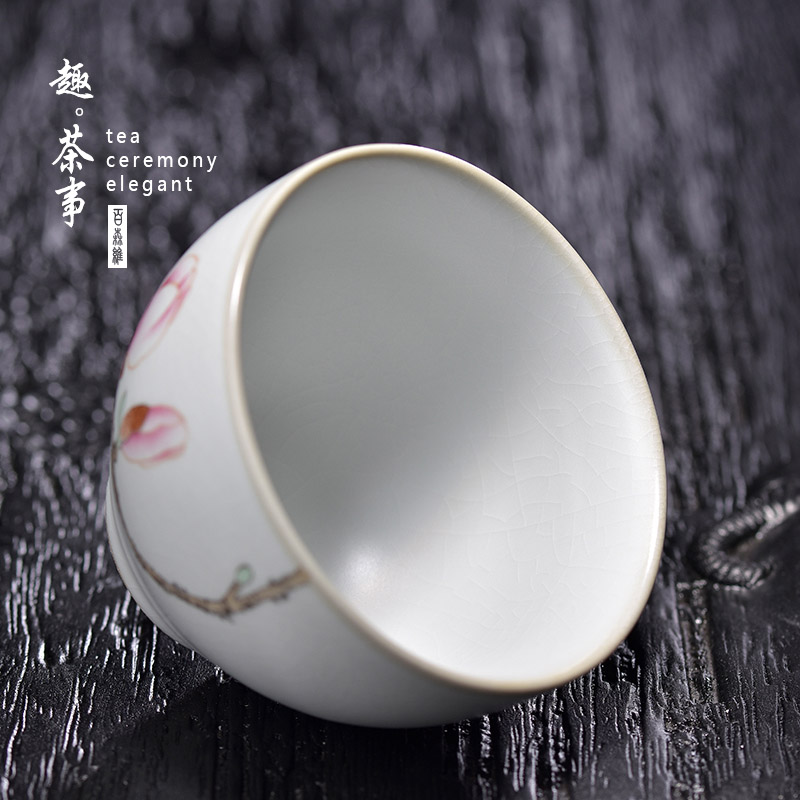 Pure manual hand - made which you trade, one cup of jingdezhen ceramic cups a piece of tea large single cup sample tea cup