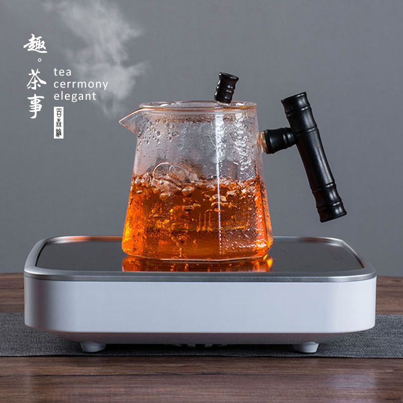 Black and white tea is special cooking glass teapot TaoLu suit steam and boil tea machine automatic office home