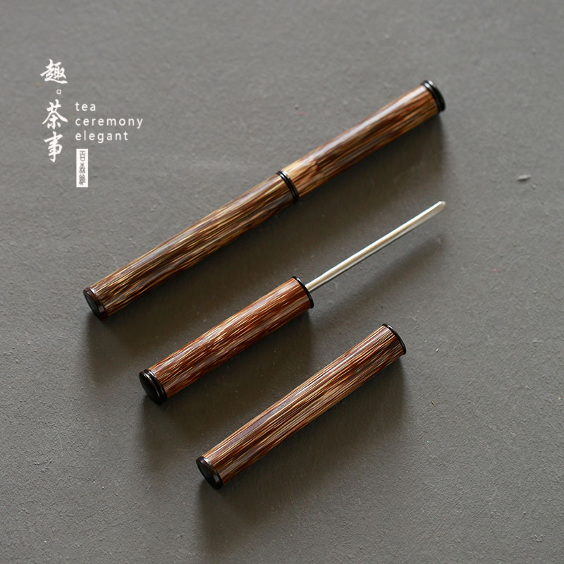 Babson d puer tea dao checking bamboo tea with stainless steel knife pried ChaZhen cone kung fu tea tea tea tea spare parts