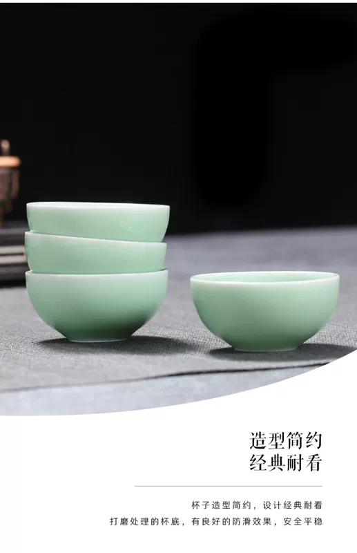 Nhật Bản Men Ngọc Trà Bộ Hộ Gia Đình Tay Cầm Phụ Bộ Nhỏ Gốm Khay Trà Ấm Trà Bao Bát Trà Bộ Hoàn Chỉnh hộp Quà Tặng bộ ấm trà in logo bộ tách trà gốm sứ