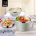 nồi ủ cơm Bethus 304 bát mì ăn liền bằng thép không gỉ có nắp hộp cơm trưa Sinh viên văn phòng hộp cơm tròn có tay cầm bát cơm - Hộp cơm điện sưởi ấm hộp cơm văn phòng unie Hộp cơm điện sưởi ấm