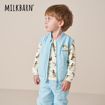 Milkbarn2021 autumn and winter children wear vest waterproof cotton cotton men and women baby warm casual coat vest