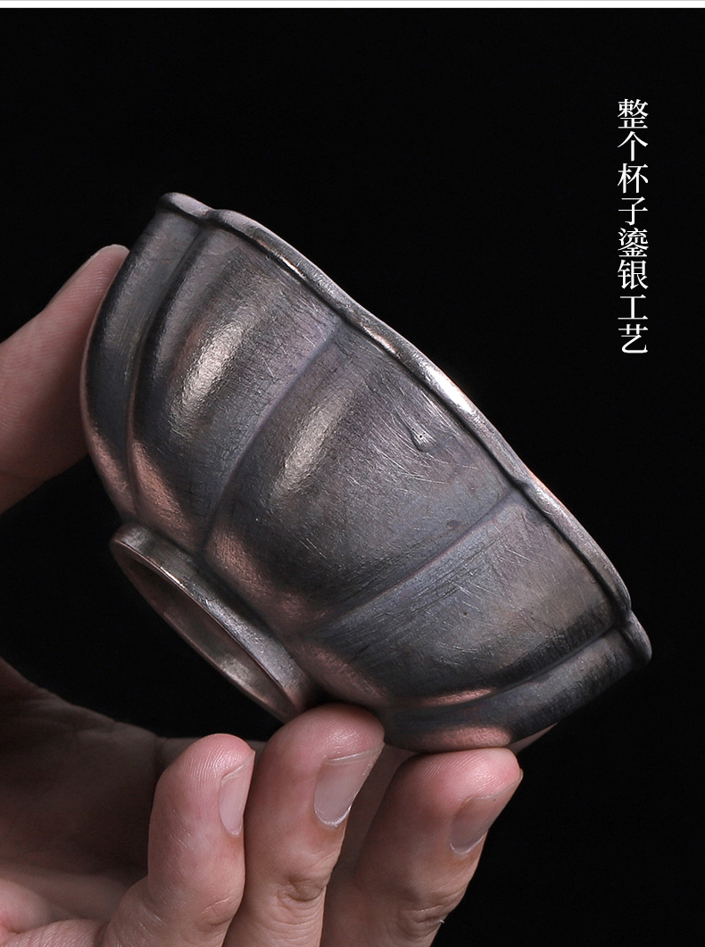 Coppering. As silver tea set large master of kung fu ceramic cups pure manual individual cup sample tea cup single tea bowl