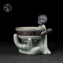 Tea filter creative cute kung fu tea set tea ceremony tea leak accessories anti-scalding tea tea filter tea pet ornaments