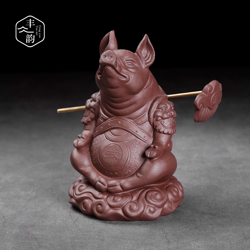 The Pet pig eight quit to furnishing articles in plutus boutique yixing purple sand tea to keep play tea tea art decoration plate kung fu tea accessories