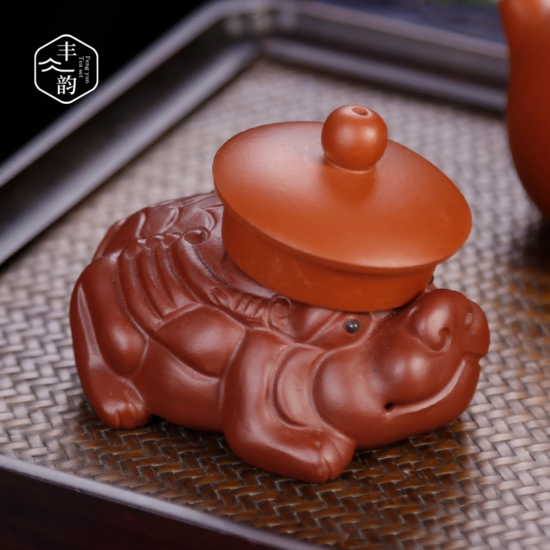 Creativity is lucky the mythical wild animal and benevolent pet small place, purple sand tea to keep tea play kongfu tea table decoration decoration