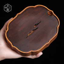 Japanese-style heavy bamboo pot supporting pot small dry bubble table water storage tea bearing household pot kung fu tea set kung fu tea accessories tea ceremony zero match