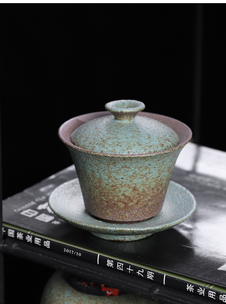 Japanese stoneware tureen tea machine only three cups kung fu tea tea home three teapots only single CPU restoring ancient ways