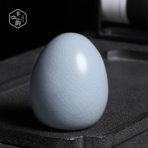 Creative Ru kiln egg tea pet tea tea table home furnishings open Film boutique can raise kung fu tea set tea ceremony accessories