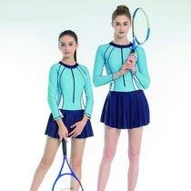 Long sleeve swimsuit woman parent-child dress one-piece Slim Spa Speed Dry Sunscreen Cute Girl Girl girls swimsuit