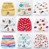 Summer cotton thin crotch pants shorts 1 year old female baby 0 summer baby 2 casual mens childrens pants 3 girls