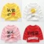 Nam bé gái bé sơ sinh đáy áo mùa xuân và mùa thu áo dài tay cotton mùa thu trẻ em 0 tuổi 1 áo 3 trẻ em mùa thu thời trang cho bé