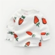 Áo thun cotton bé gái dài tay mùa thu và áo sơ mi mùa đông sơ mi nữ 0 tuổi 1 mùa thu 2 quần áo mùa thu 2018 mới áo thun dài tay bé trai