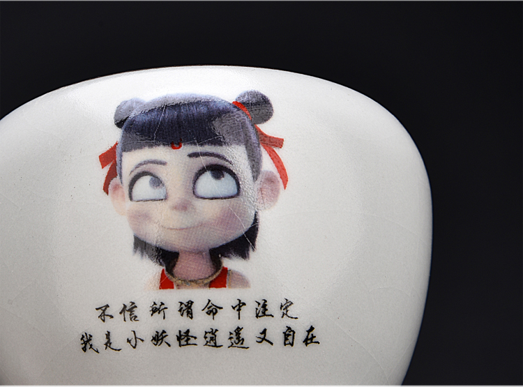 Ancient sheng up imitation hand - made ceramic which child Cha familiars reincarnation sample tea cup your up open piece of coloured drawing or pattern master of kung fu cup