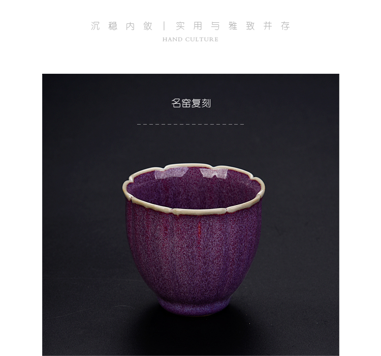 Ancient sheng manual pu - erh tea tea China up up new petals cup jin shenhou master cup sample tea cup masterpieces