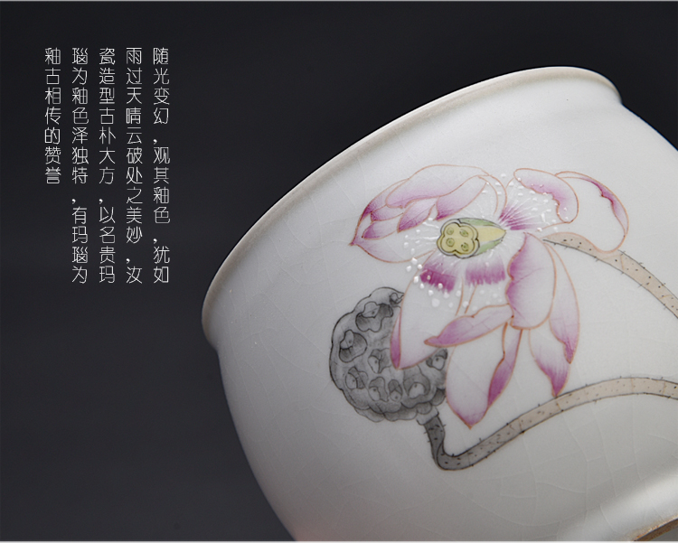 The ancient sheng up jingdezhen hand - made ceramic sample tea cup pure manual small single cup tea set your up master kung fu tea cup