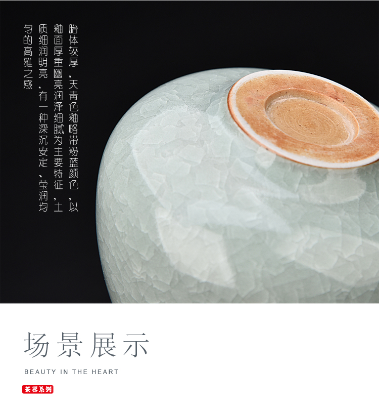 Ancient sheng up up master cup ceramic manual Mosaic whitebait kung fu tea cups single small tea light cup opening