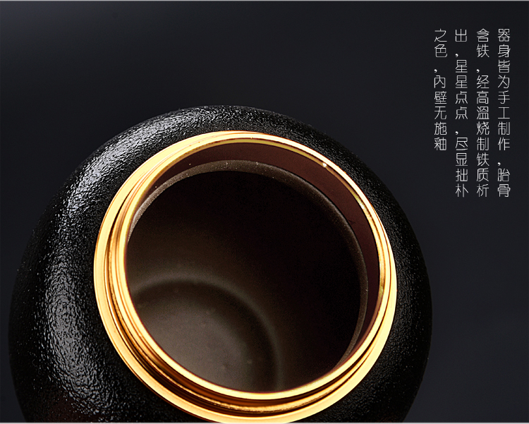 Ancient office cup sheng up porcelain keller with cover filter office cup tea cup zi lu bao tin lid caddy fixings